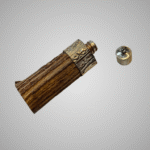 Elegant Tobacco Holder with Decorative Silver Cap